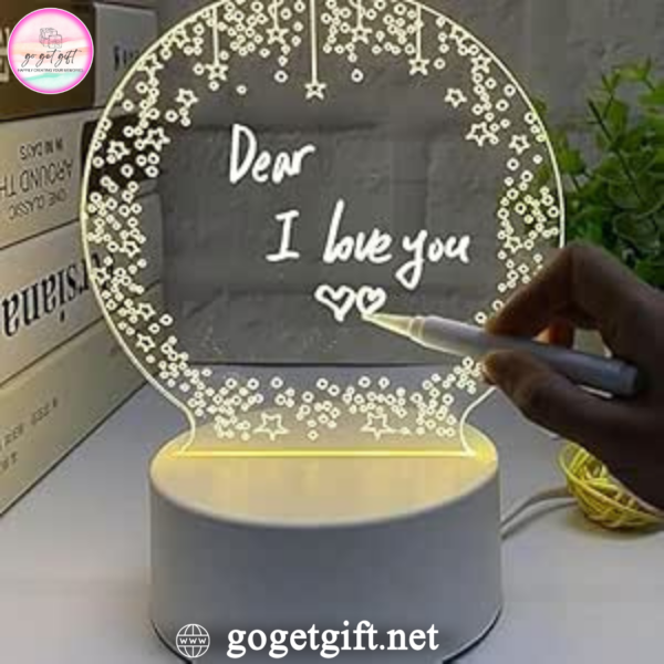 لوحة رسائل LED ثلاثية الأبعاد ضوء ليلي